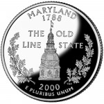 2000 50 State Quarters Coin Maryland Proof Reverse
