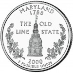 2000 50 State Quarters Coin Maryland Uncirculated Reverse