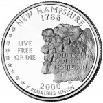 2000 50 State Quarters Coin New Hampshire Uncirculated Reverse