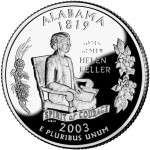 2003 50 State Quarters Coin Alabama Proof Reverse