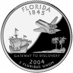 2004 50 State Quarters Coin Florida Proof Reverse