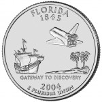 2004 50 State Quarters Coin Florida Uncirculated Reverse