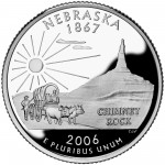 2006 50 State Quarters Coin Nebraska Proof Reverse