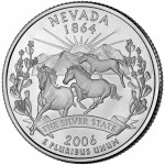 2006 50 State Quarters Coin Nevada Uncirculated Reverse