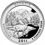 2011 America The Beautiful Quarters Coin Olympic Washington Proof Reverse