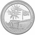 2013 America The Beautiful Quarters Coin Fort Mchenry Maryland Proof Reverse