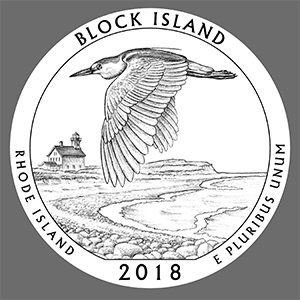 2018 america the beautiful block island national wildlife refuge quarter line art