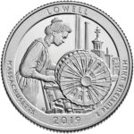 2019 America the Beautiful Quarters Coin Lowell Massachusetts Proof Reverse