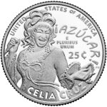 2024 American Women Quarters Coin Celia Cruz Proof Reverse