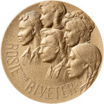 Rosie the Riveter Bronze Medal Three Inch Obverse