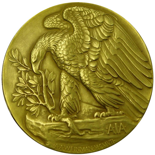 1907 AIA Gold Medal Reverse