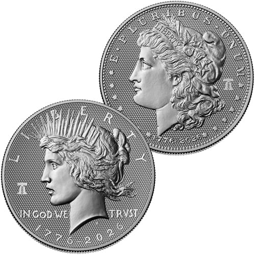 Diamond Field Morgan & Peace Coins