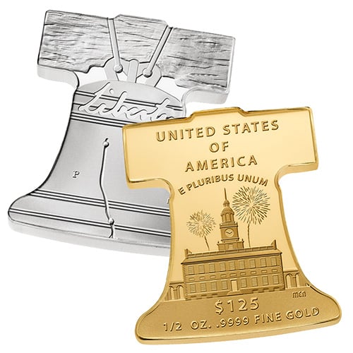 Freedom Ringing Liberty Bell Coin & Medal