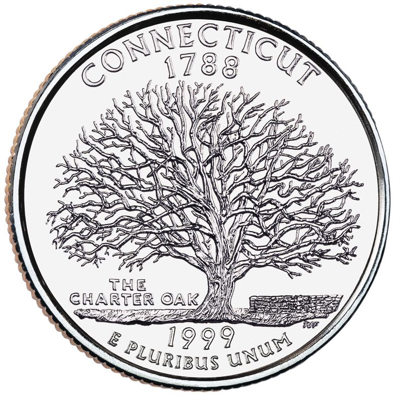 Connecticut State Quarter Reverse
