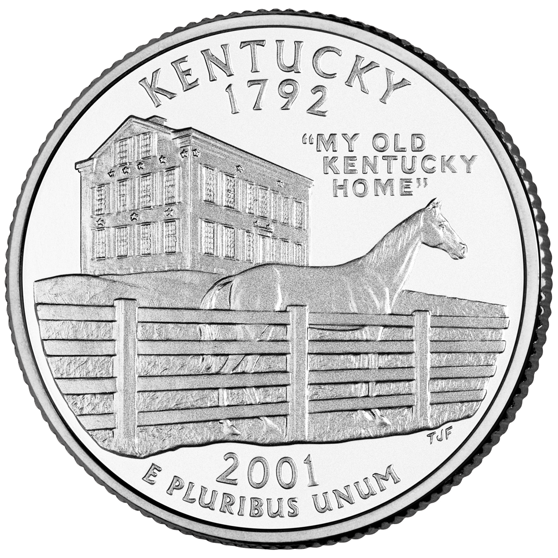 Kentucky State Quarter Reverse