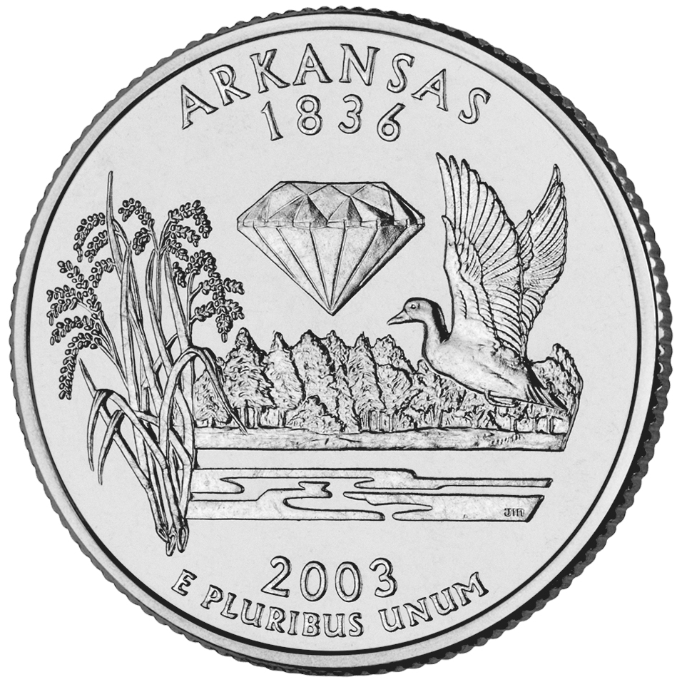 Arkansas State Quarter Reverse