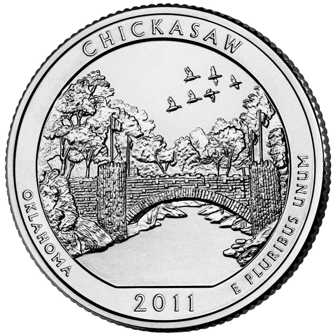 Chickasaw National Recreation Area Quarter Reverse