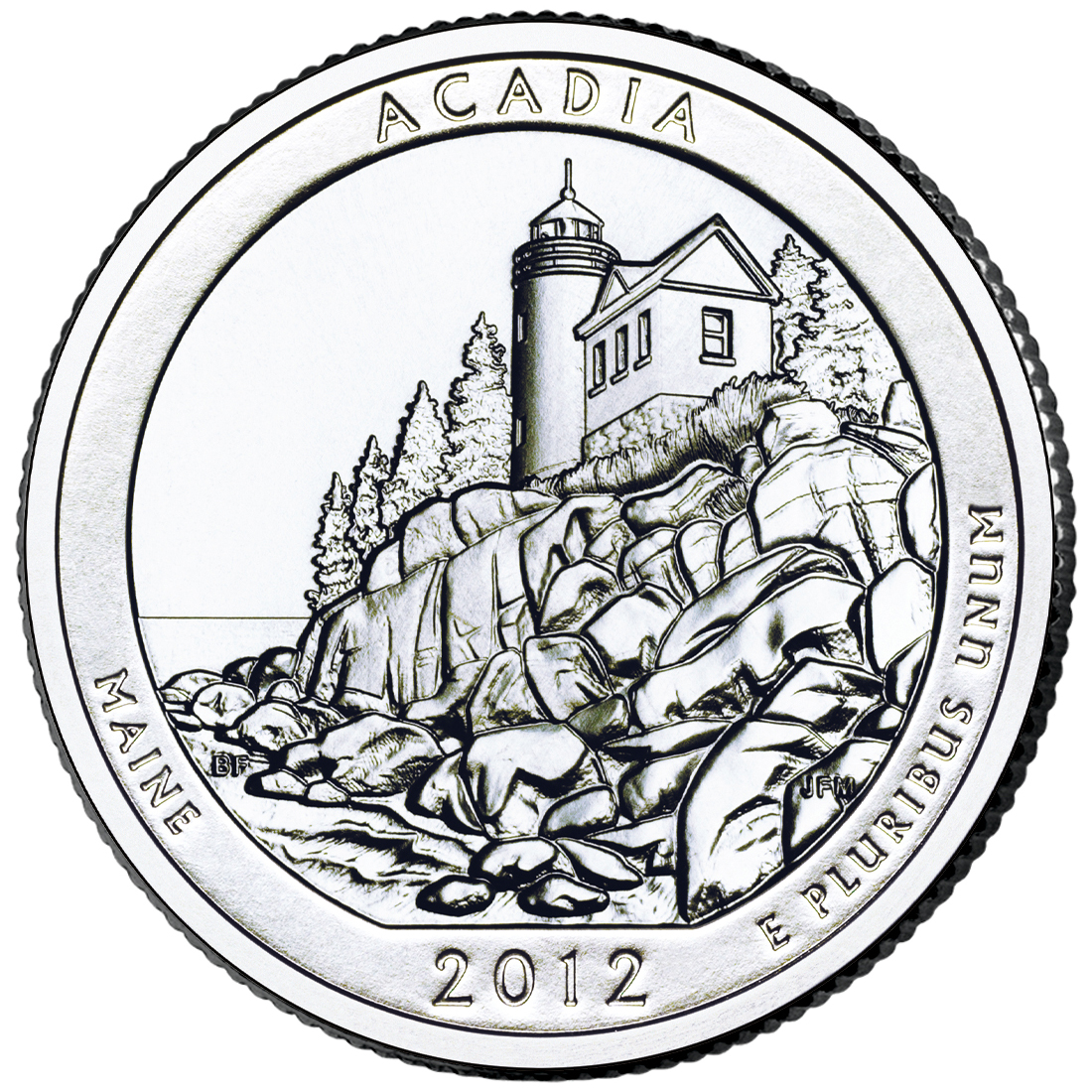 Acadia National Park Quarter Reverse