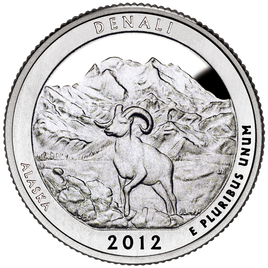 Denali National Park Quarter Reverse