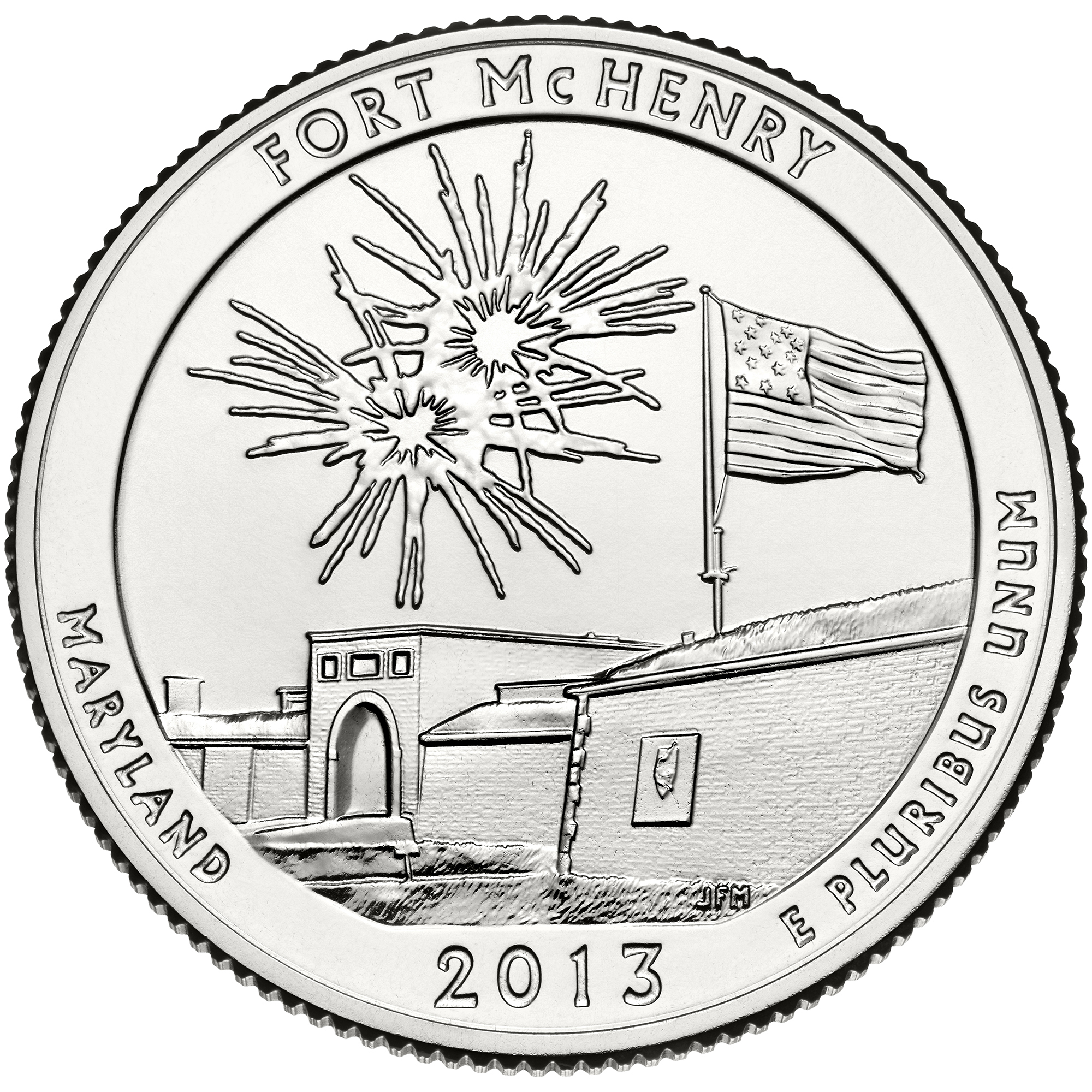 Fort McHenry National Monument and Historic Shrine Quarter Reverse