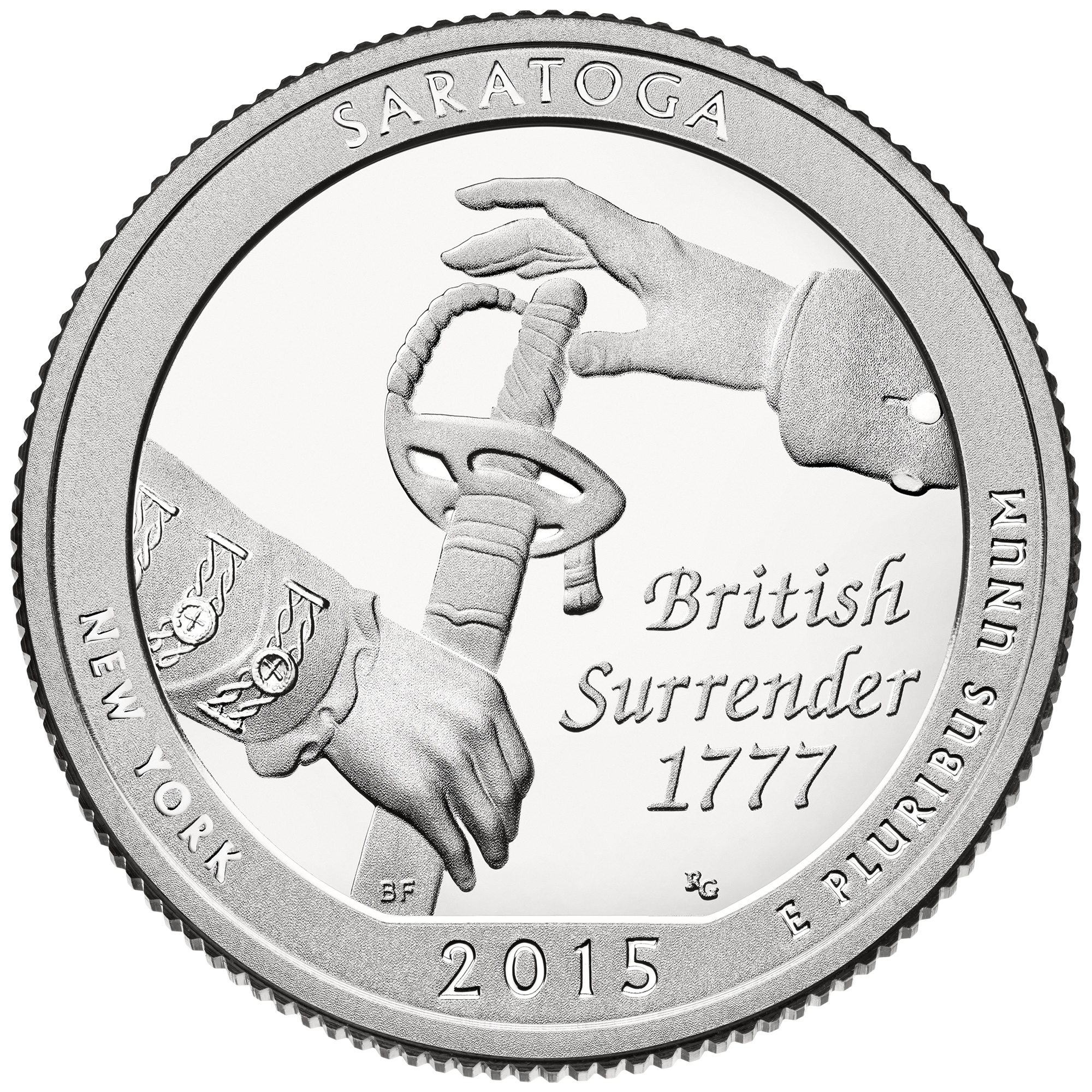 Saratoga National Historical Park Quarter Reverse