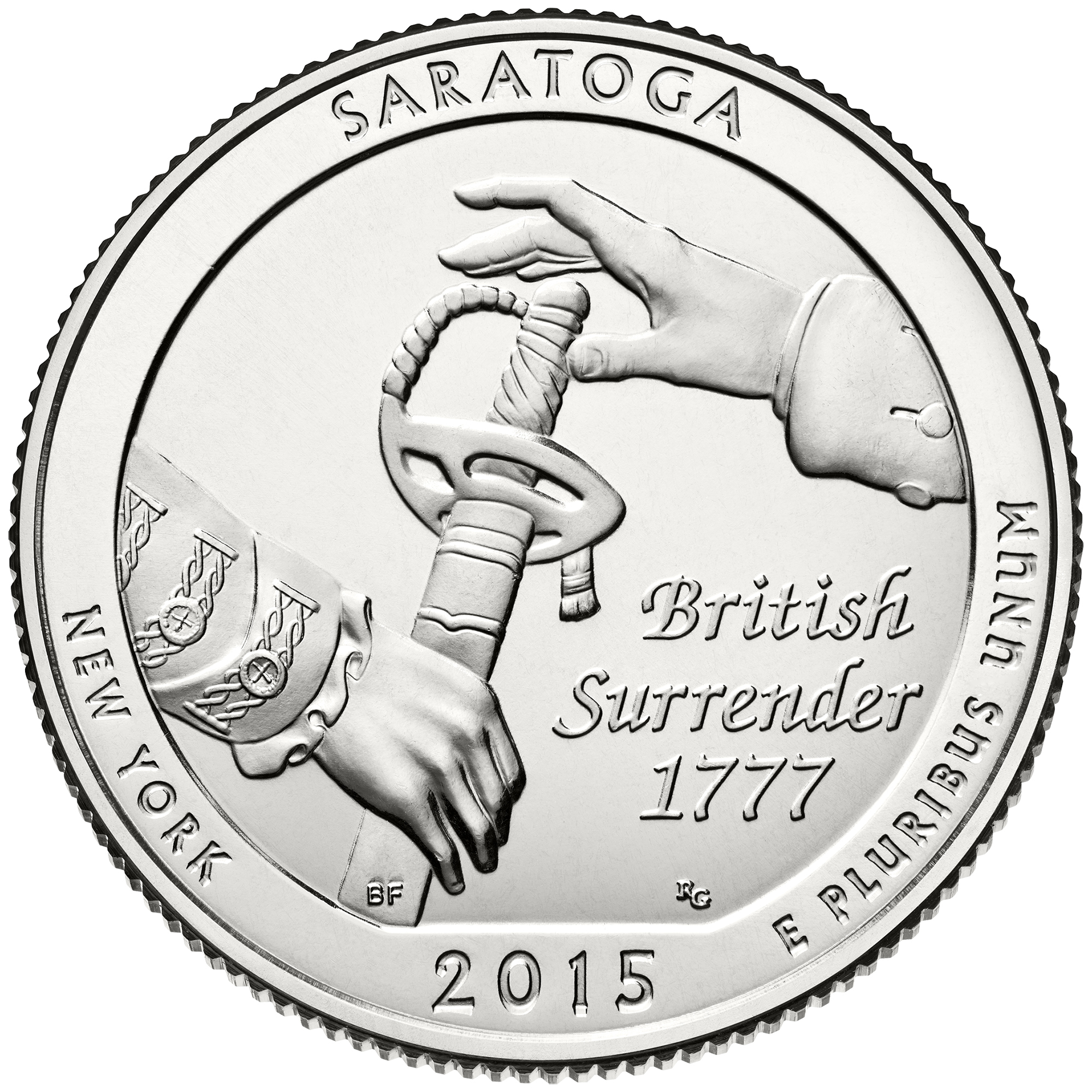 Saratoga National Historical Park Quarter Reverse
