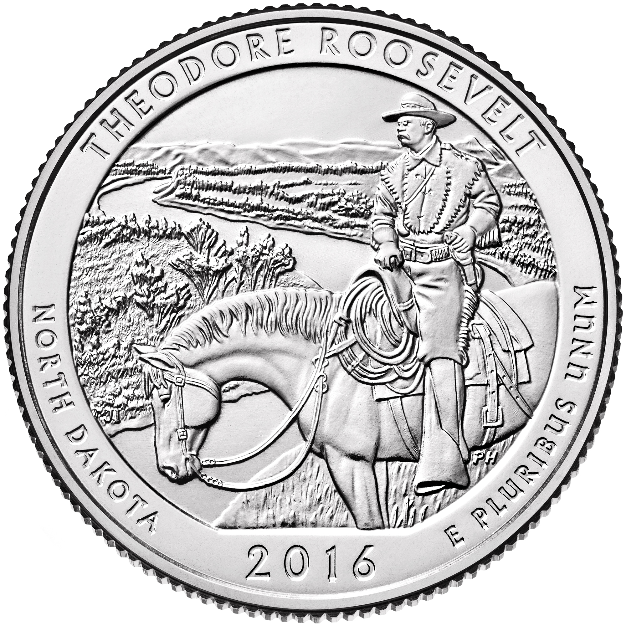 Theodore Roosevelt National Park Quarter Reverse