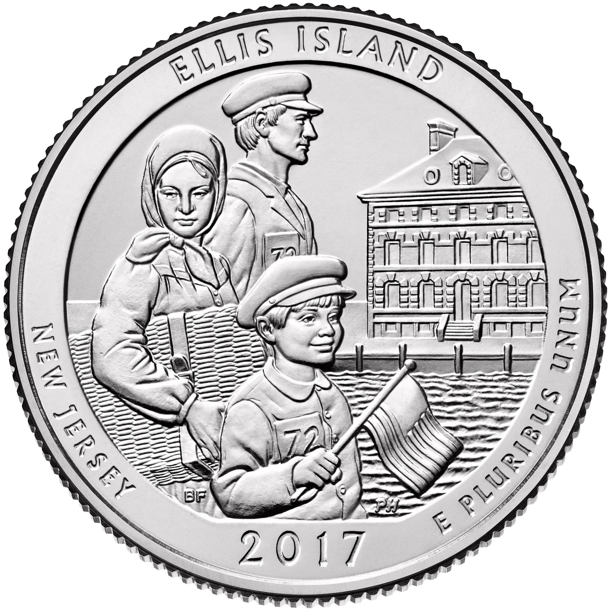 Ellis Island Quarter Reverse