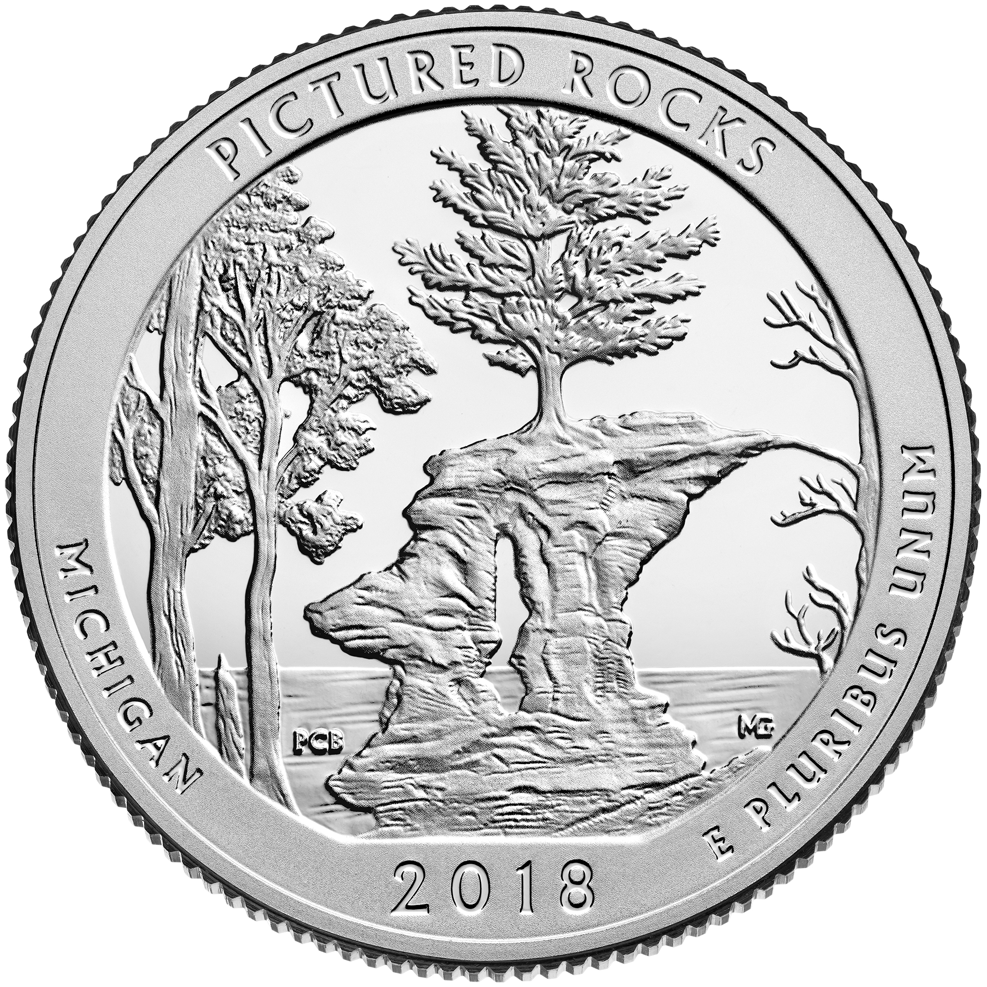Pictured Rocks National Lakeshore Quarter Reverse