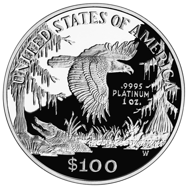 Platinum Proof Coin Reverse