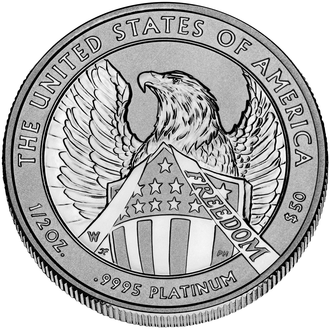 American Eagle Platinum Proof Coin Reverse