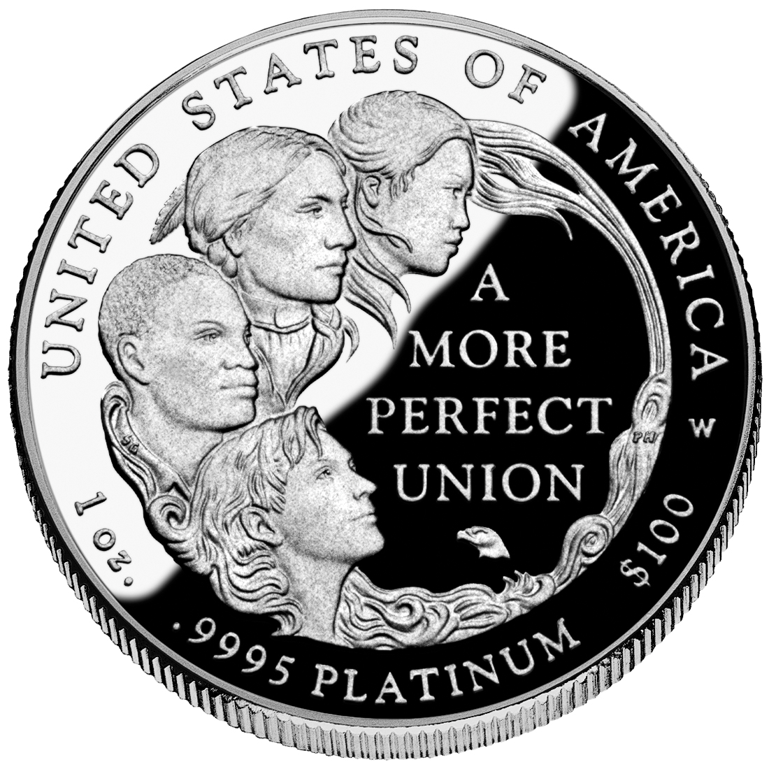 American Eagle Platinum Proof Reverse