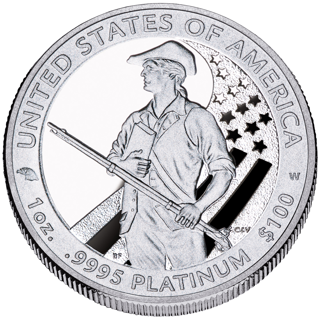 Platinum Proof Coin Reverse