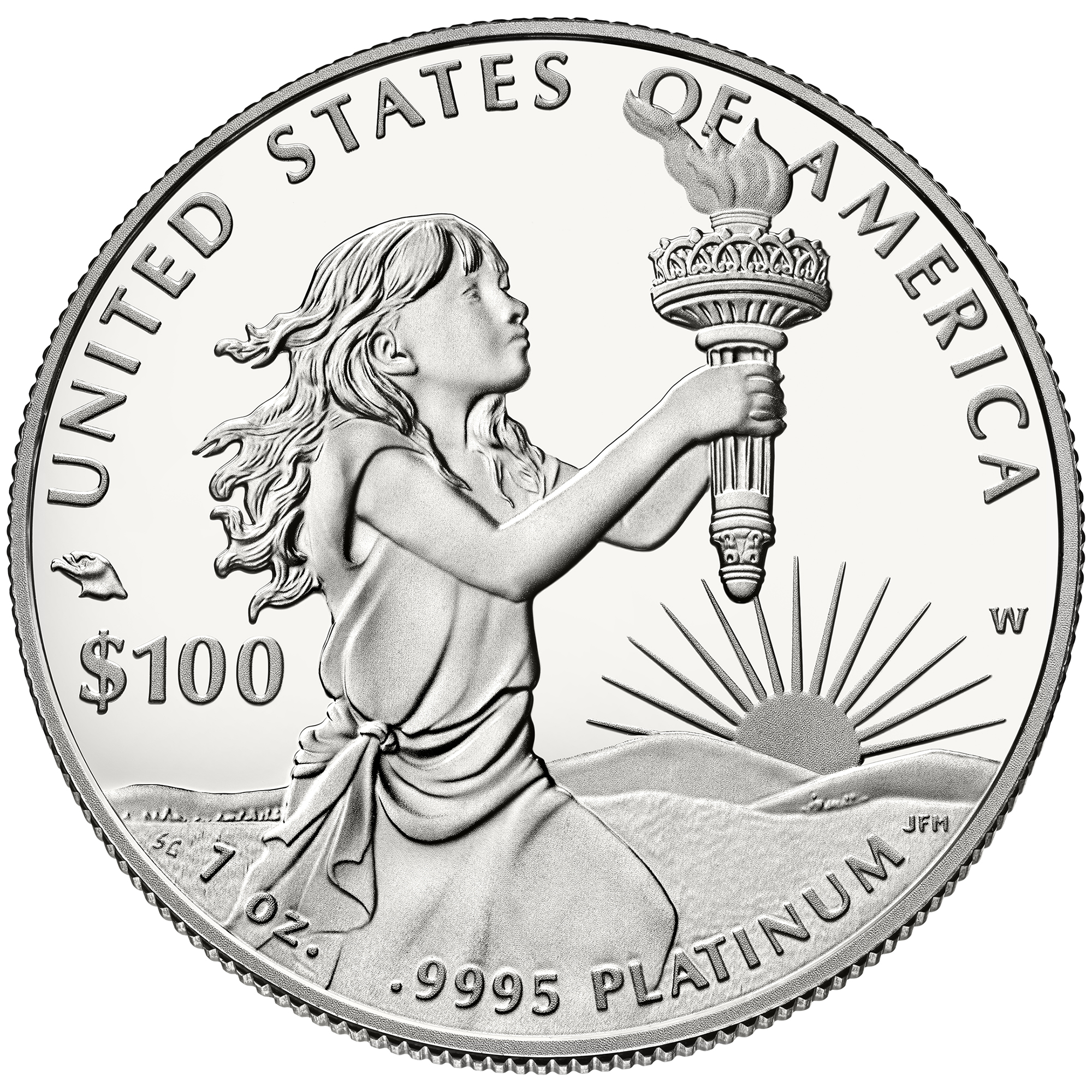 American Eagle Platinum Proof Coin Reverse