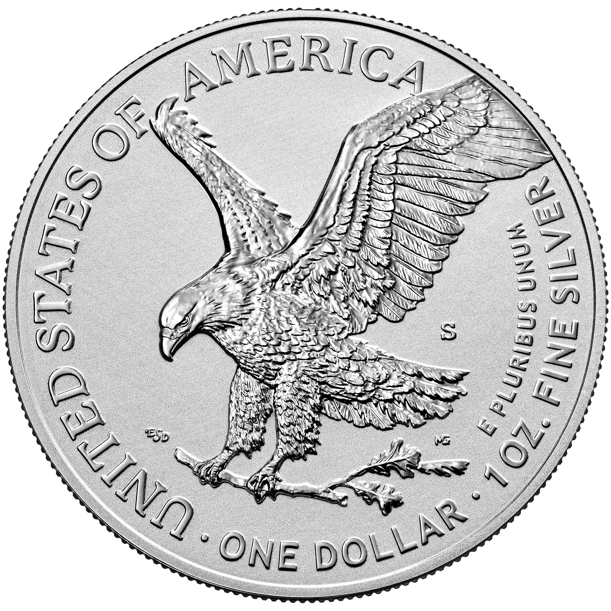 American Eagle Silver Dollar Reverse