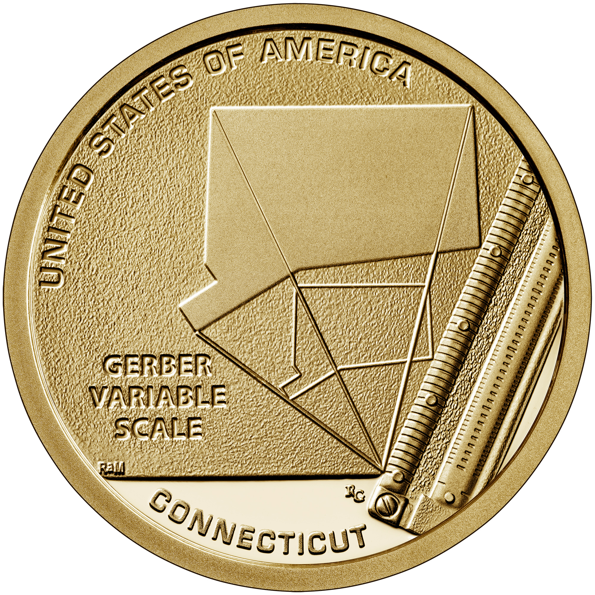 American Innovation $1 Coin - Connecticut Reverse