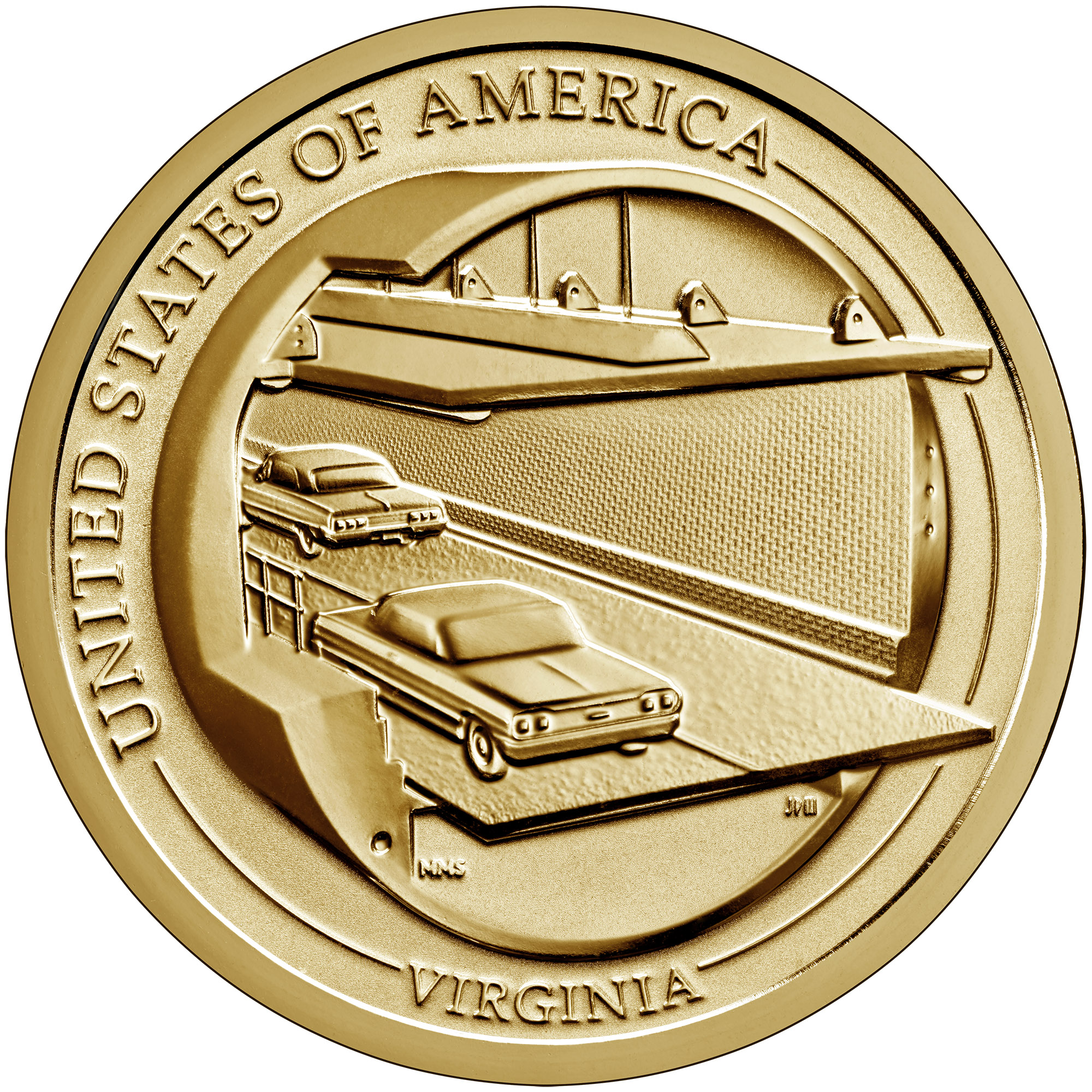 American Innovation $1 Coin - Virginia Reverse