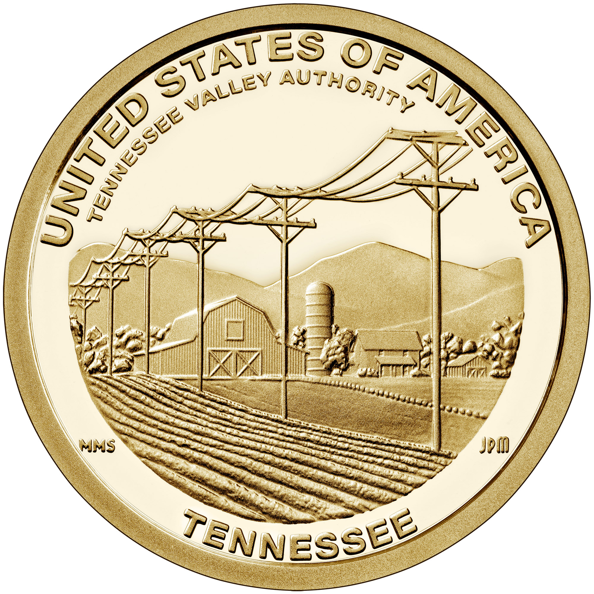 American Innovation $1 Coin - Tennessee Reverse