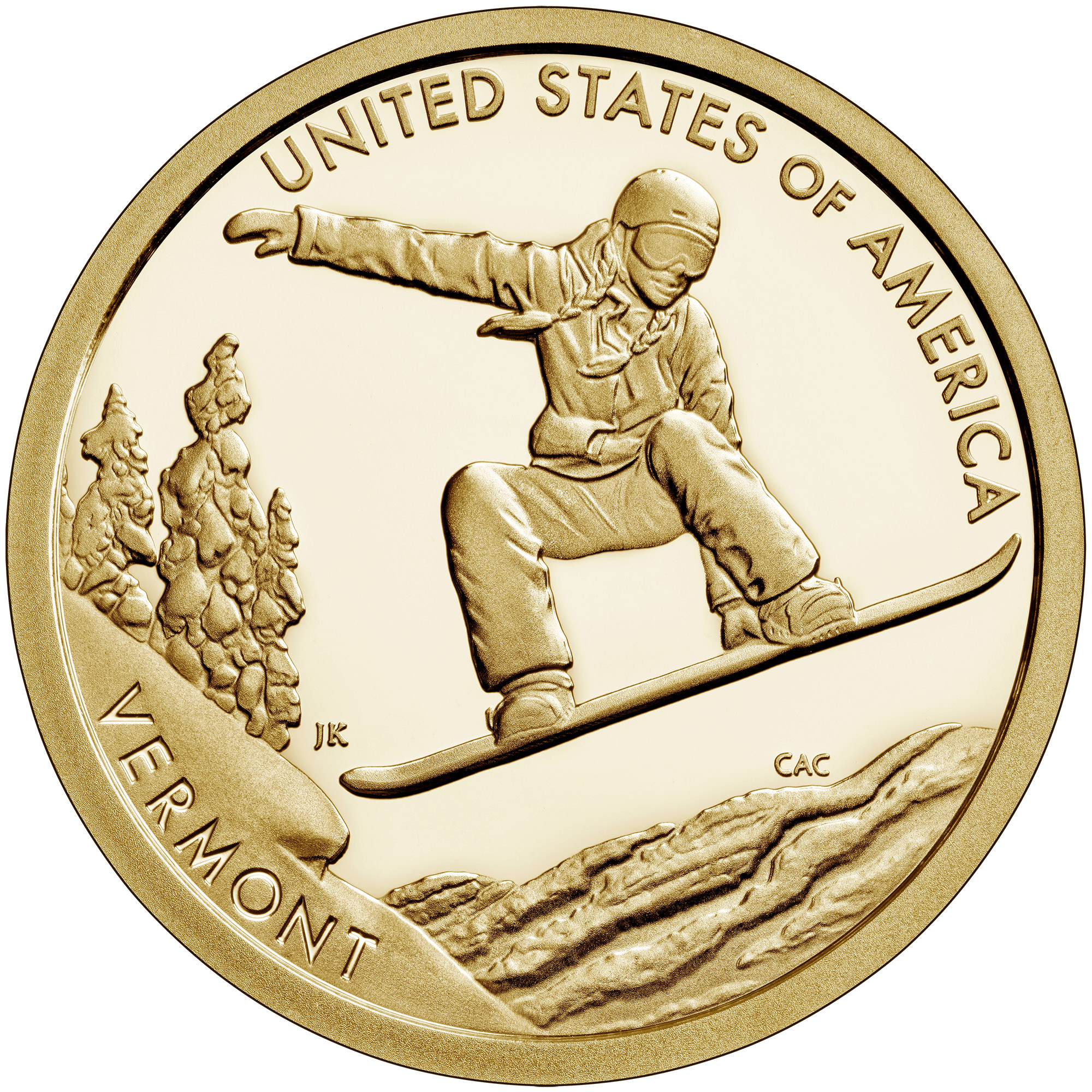 American Innovation $1 Coin - Vermont Reverse