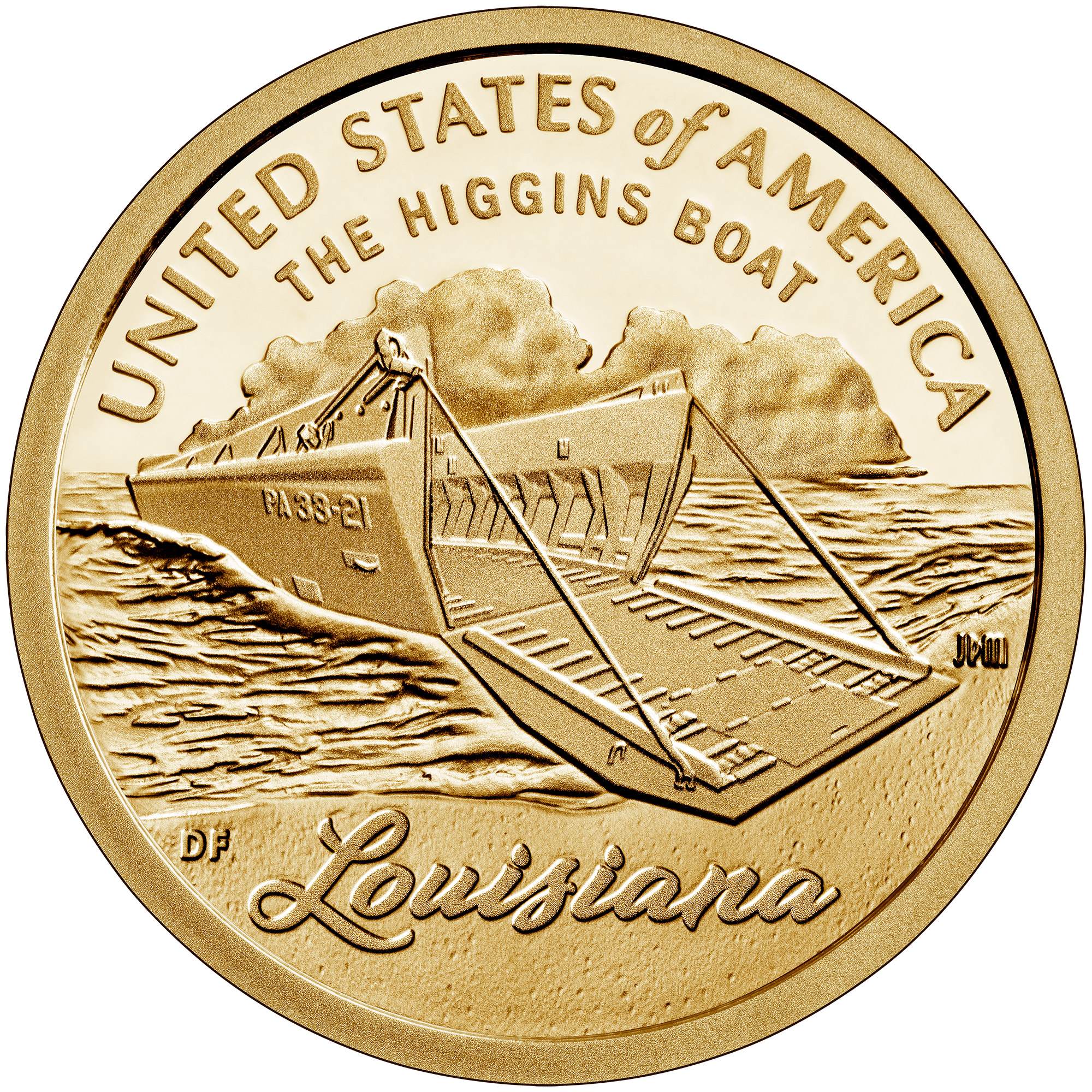 American Innovation $1 Coin - Louisiana Reverse