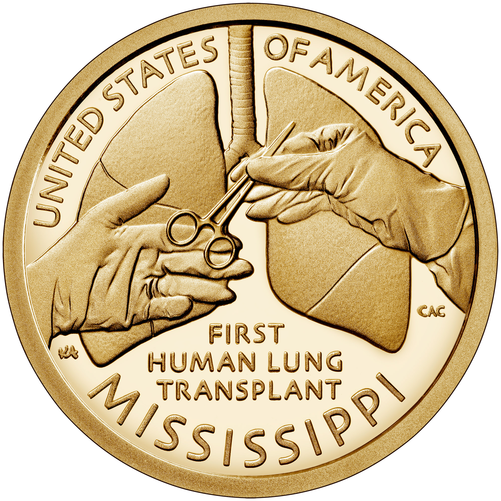 American Innovation $1 Coin - Mississippi Reverse