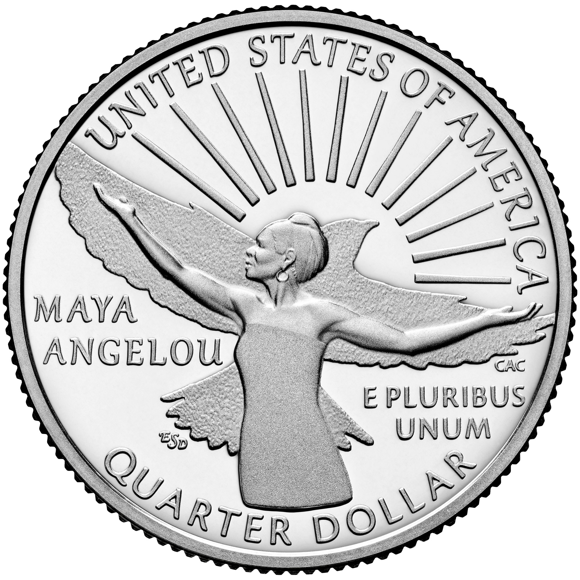 Maya Angelou Quarter Reverse