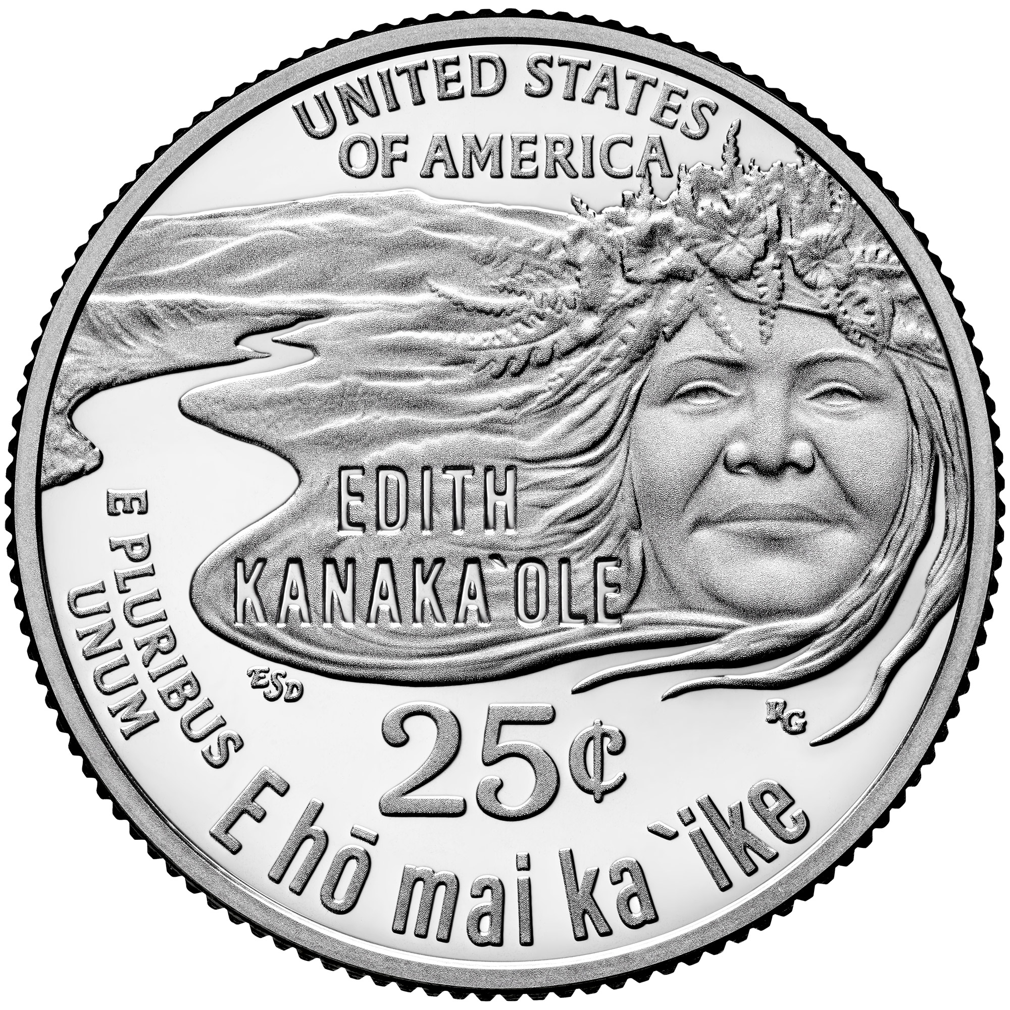 Edith Kanakaʻole Quarter Reverse
