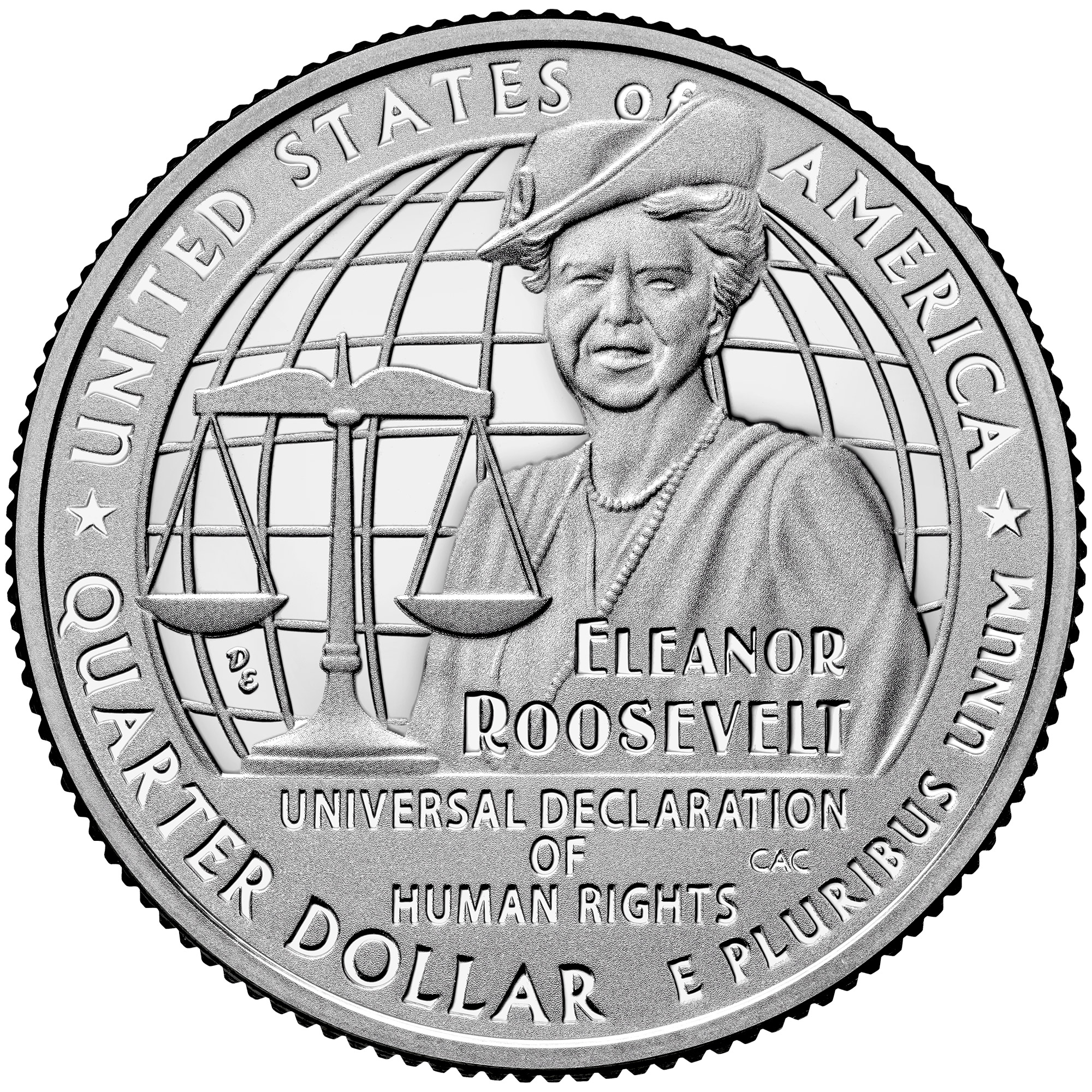 Eleanor Roosevelt Quarter Reverse