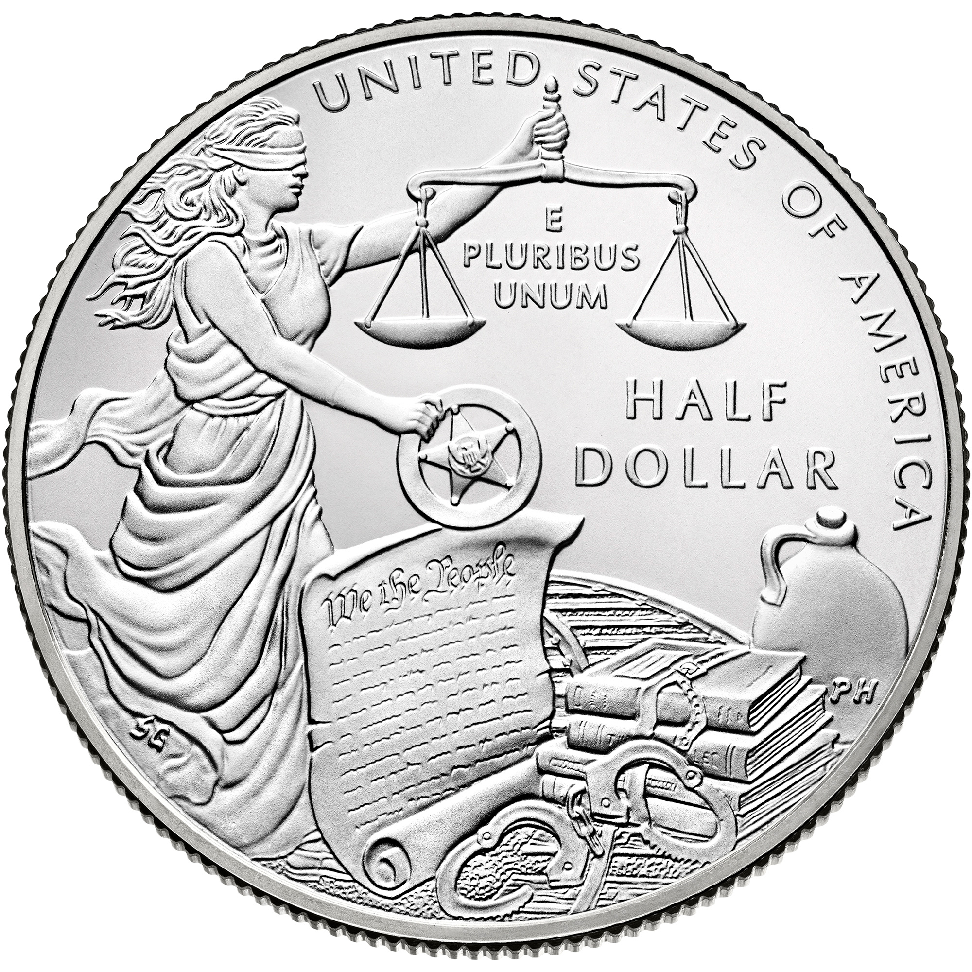 U.S. Marshals Half Dollar Reverse