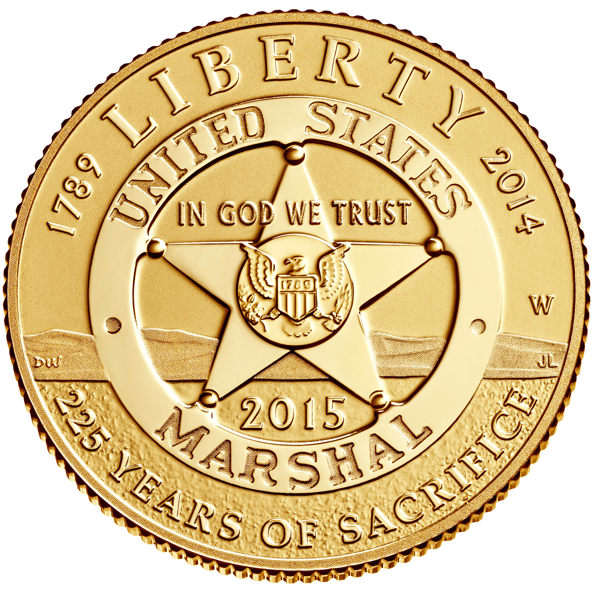 U.S. Marshals Gold Coin Obverse