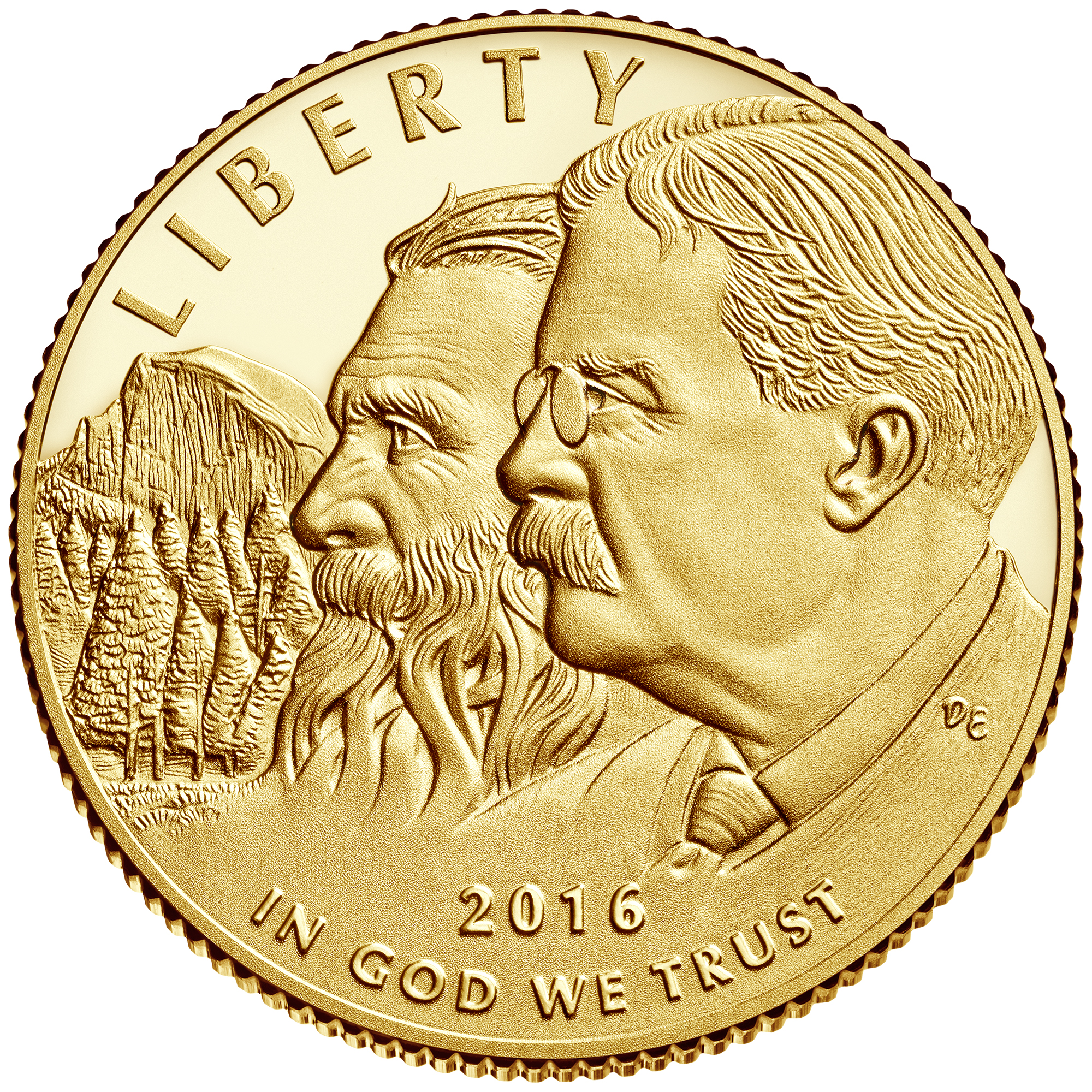 National Park Service $5 Gold Coin Obverse
