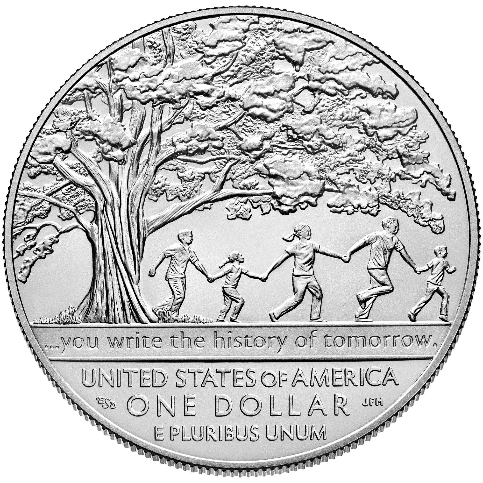 BoysTown Centennial Silver Dollar Reverse