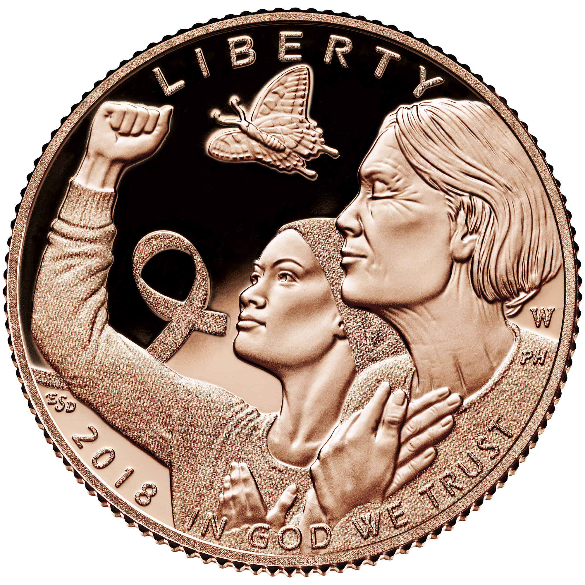 Breast Cancer Awareness Gold Proof Obverse