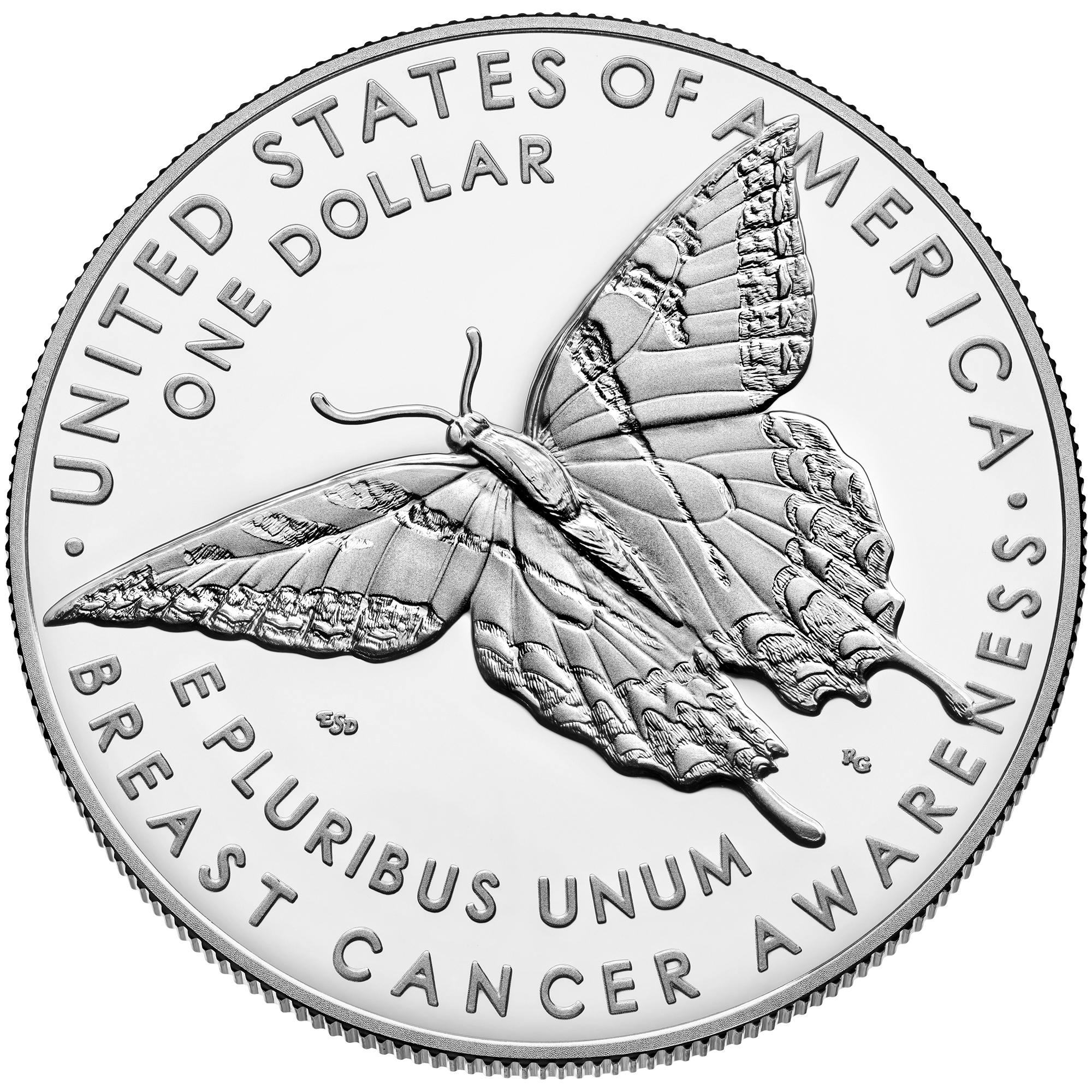 Breast Cancer Awareness Silver Dollar Reverse